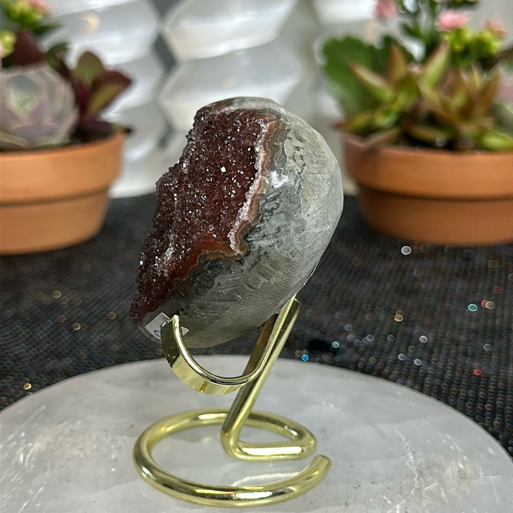 Sugar Druzy Heart SDH05
