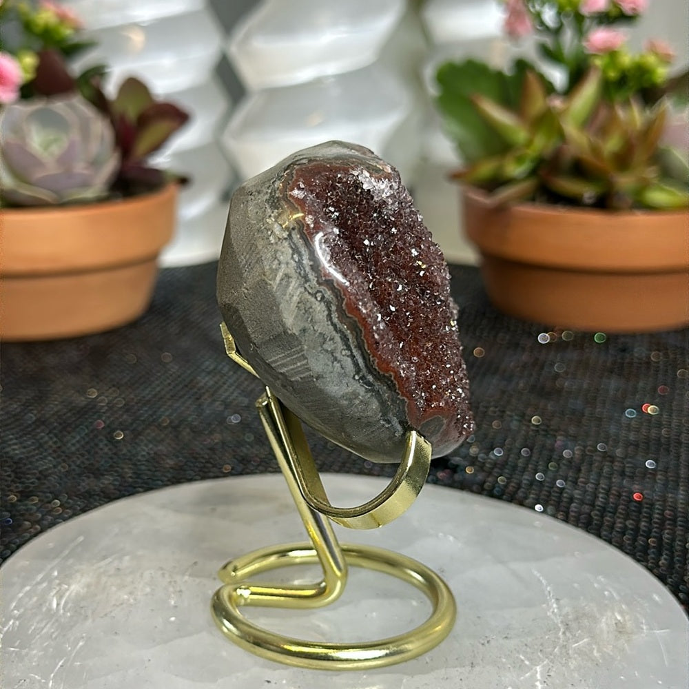 Sugar Druzy Heart SDH05