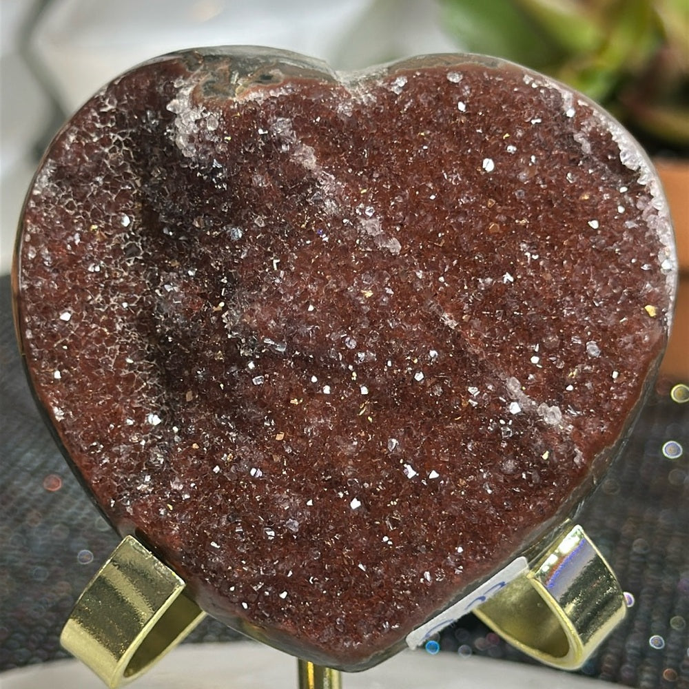Sugar Druzy Heart SDH05