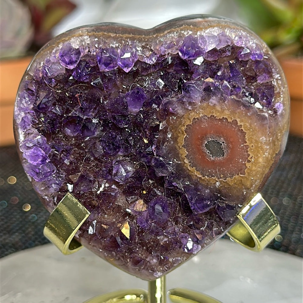Sugar Druzy Heart SDH44