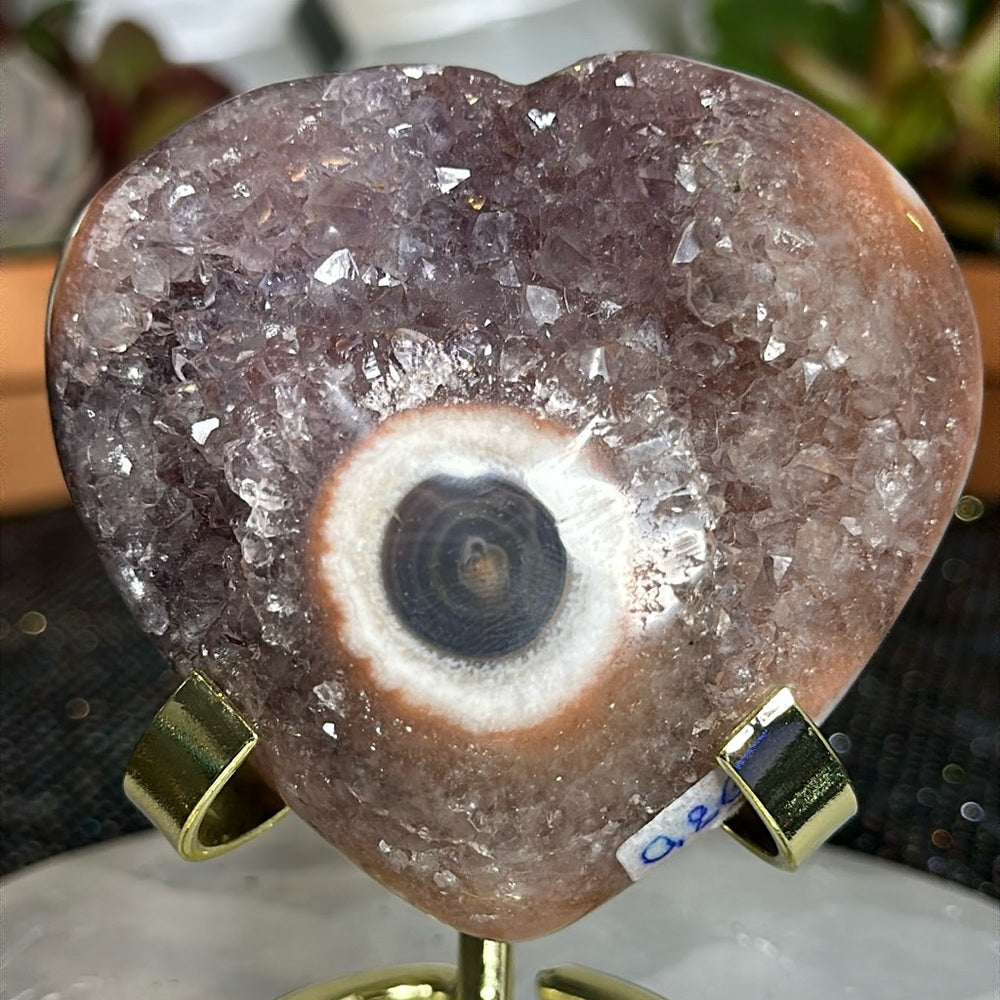 Sugar Druzy Heart SDH58