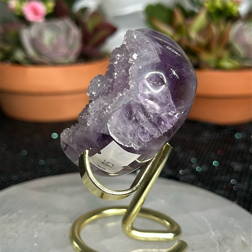 Purple Sugar Druzy Heart SDH50