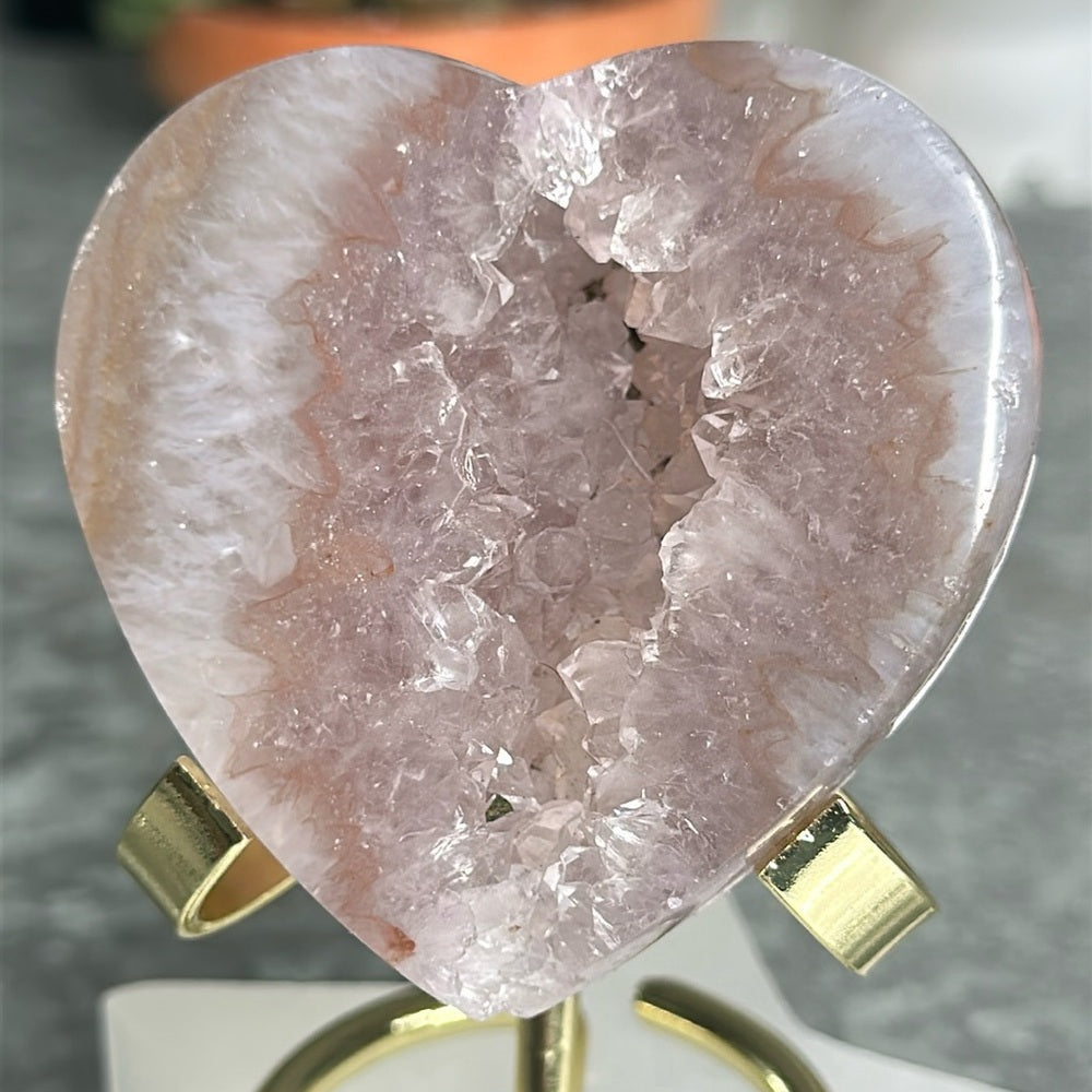 Sugar Druzy Heart SDH45