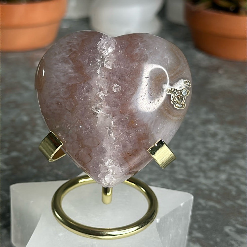 Sugar Druzy Heart SDH45