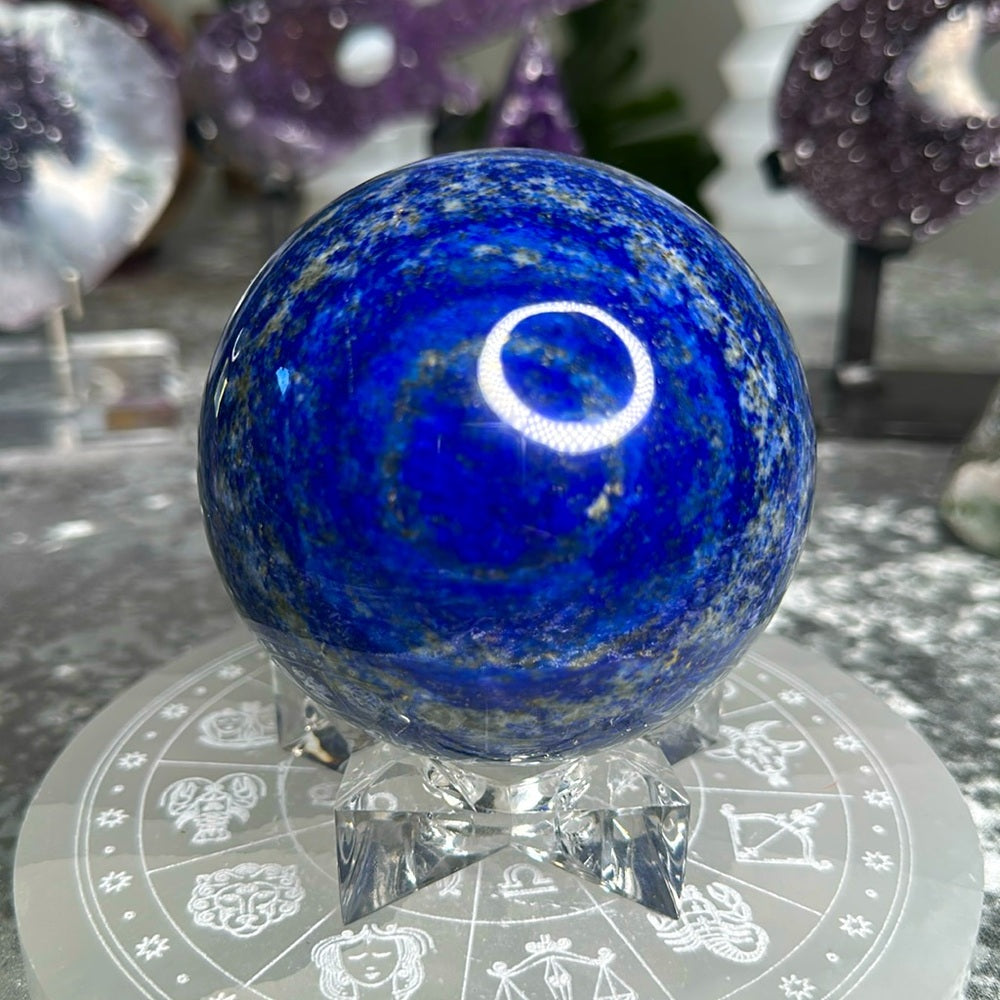 Lapis lazuli sphere LLS1