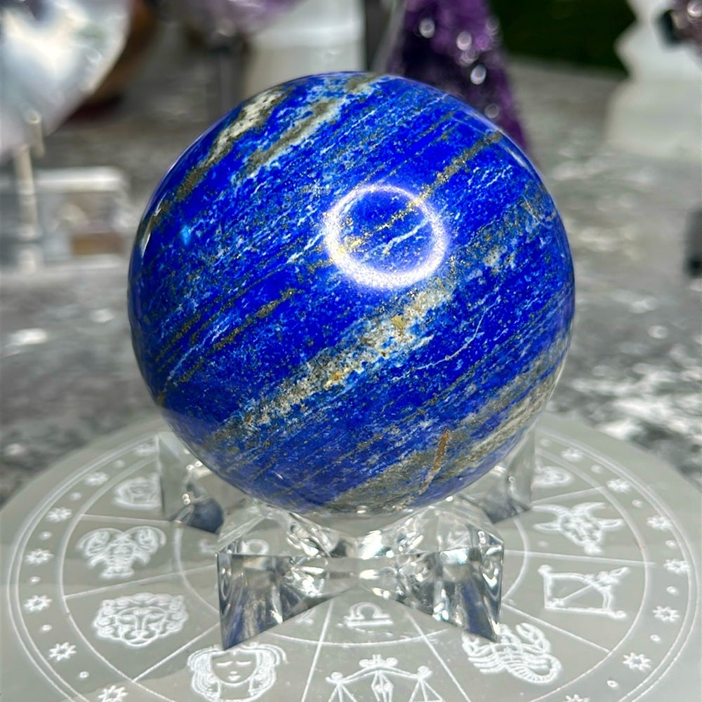 Lapis lazuli sphere LLS2