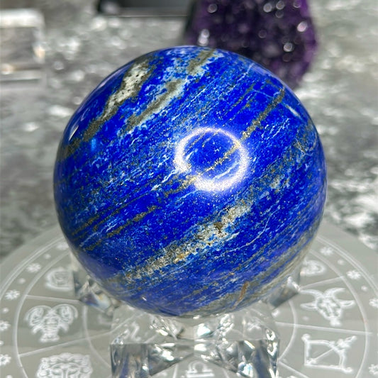 Lapis lazuli sphere LLS2