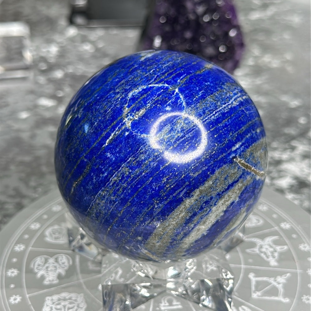 Lapis lazuli sphere LLS2