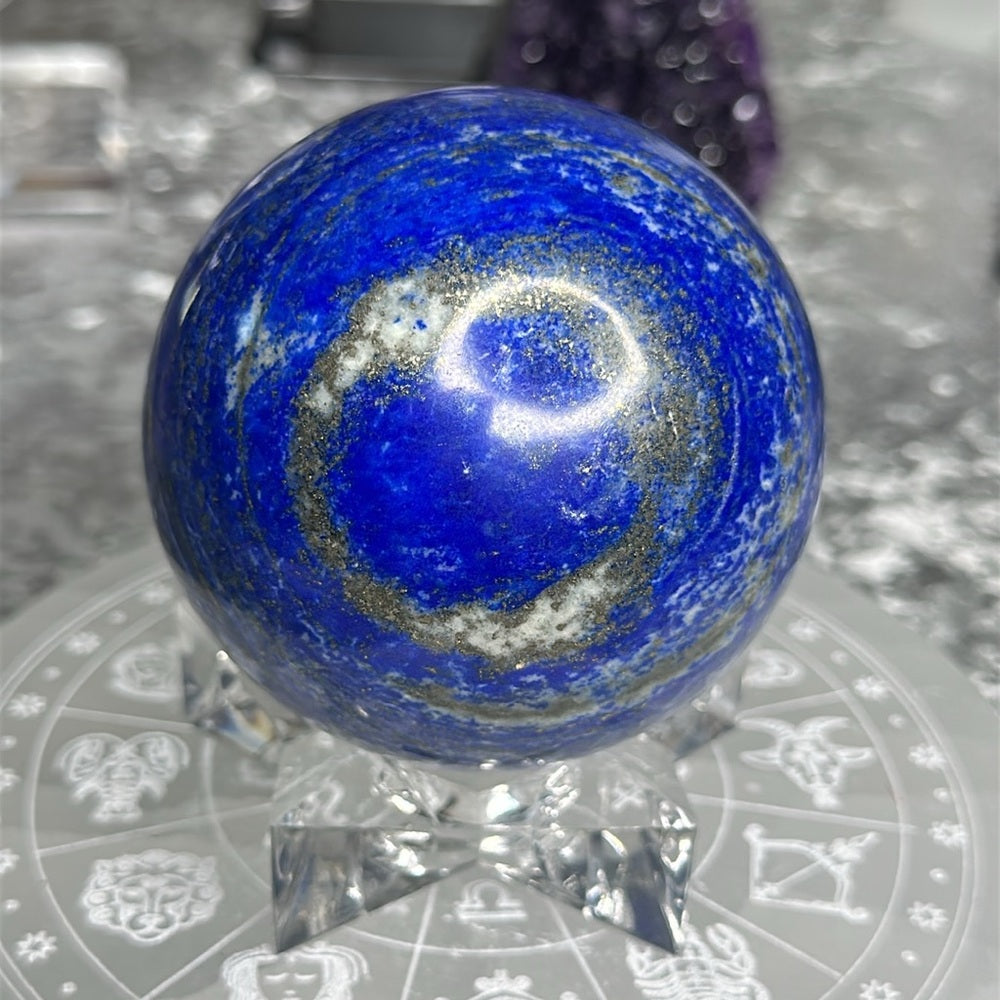 Lapis lazuli sphere LLS2