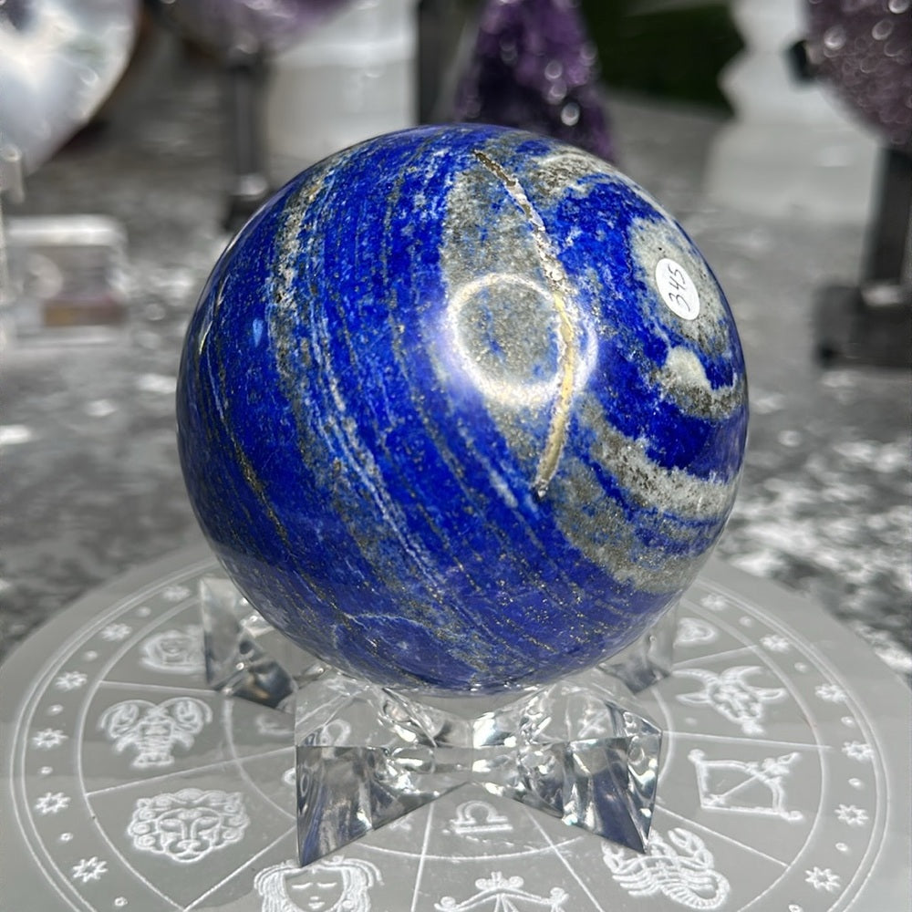 Lapis lazuli sphere LLS2