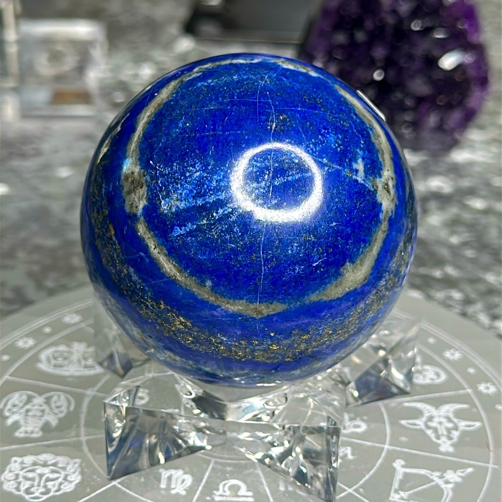 Lapis lazuli sphere LLS4