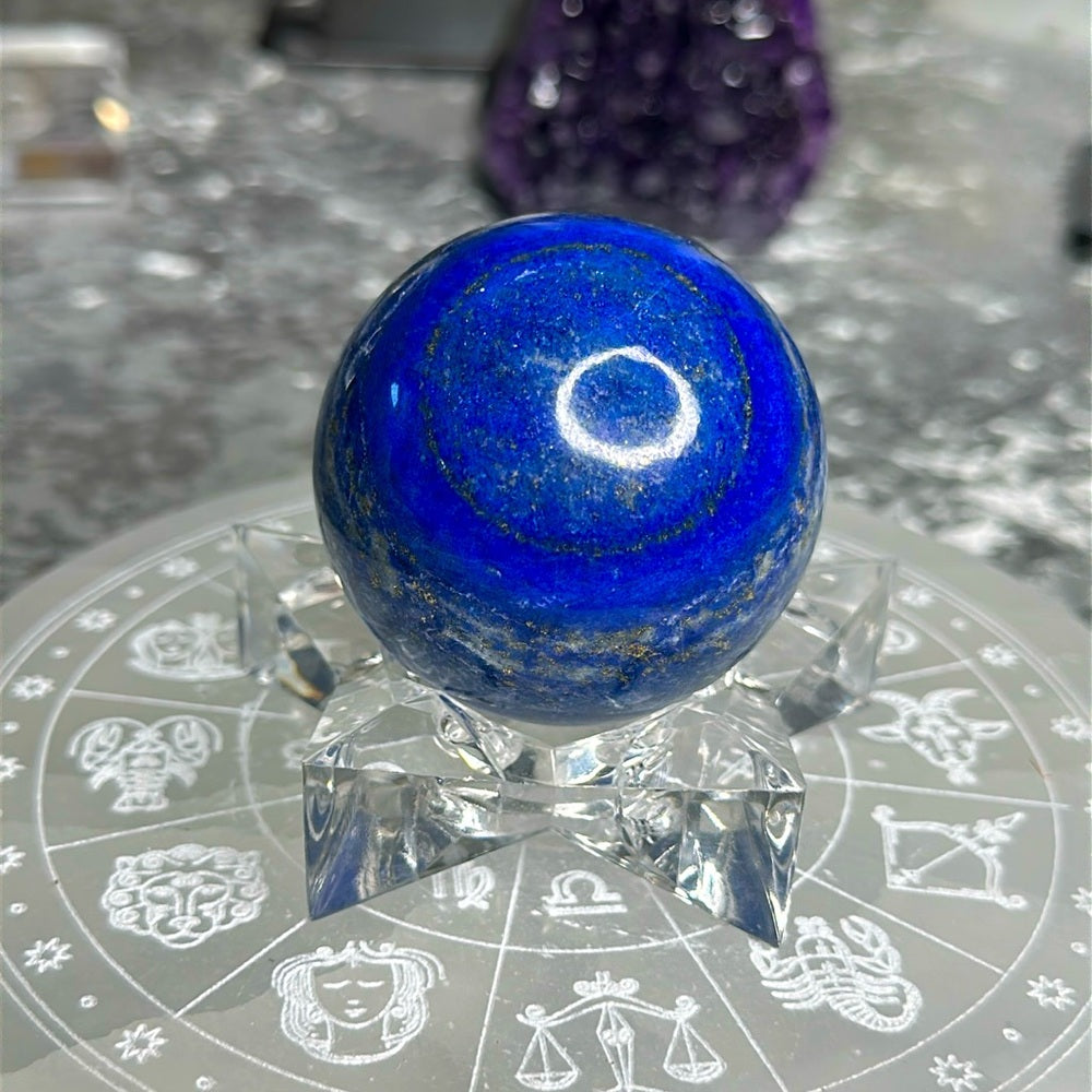 Lapis lazuli sphere LLS8