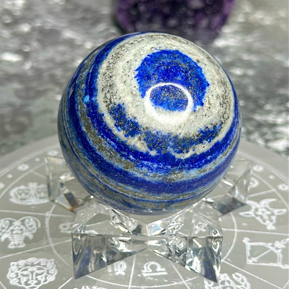 Lapis lazuli sphere LLS9