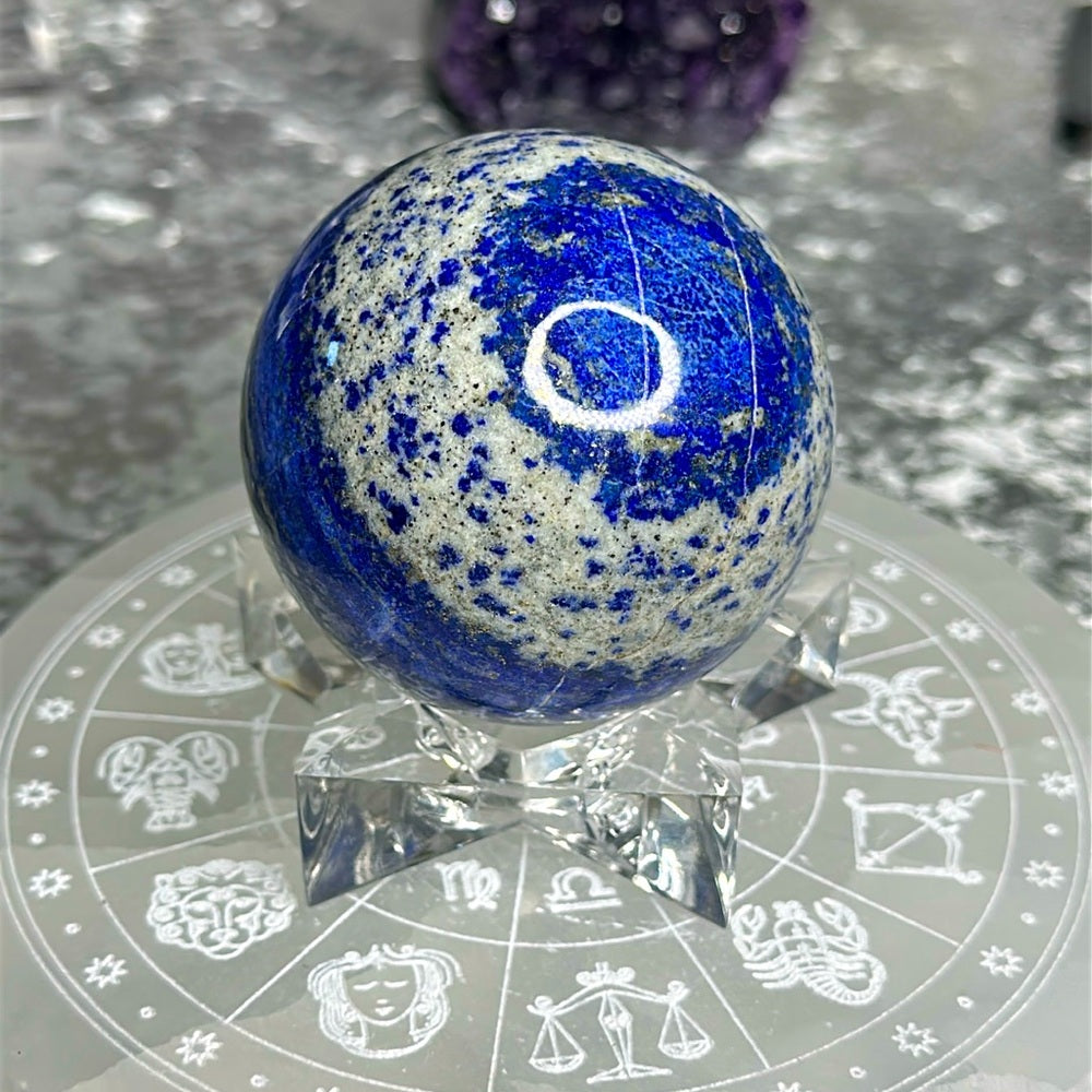 Lapis lazuli sphere LLS10