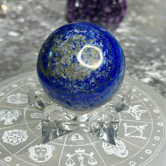 Lapis lazuli sphere LLS13
