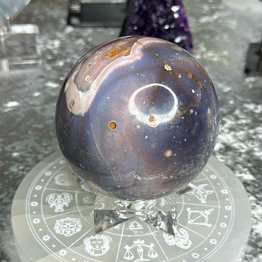 Violet Agate Sphere VAS02