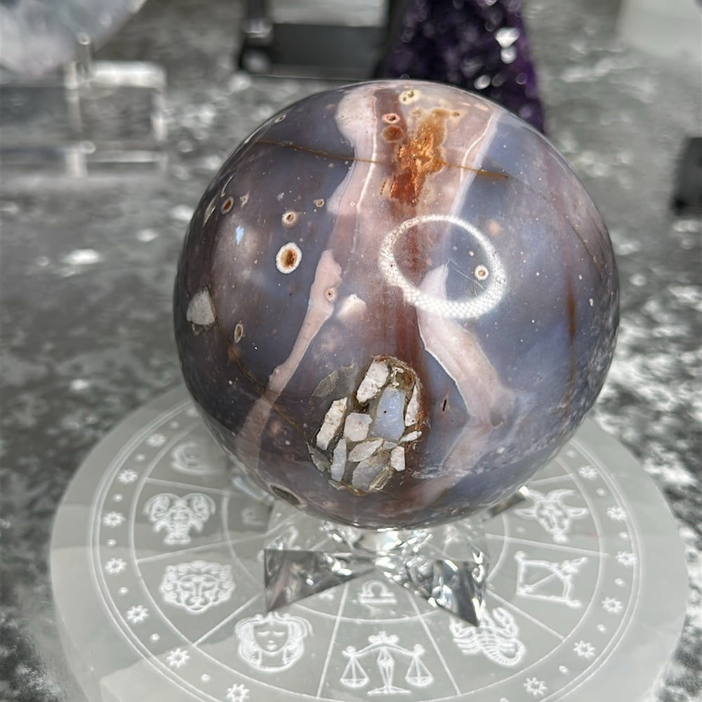 Violet Agate Sphere VAS02