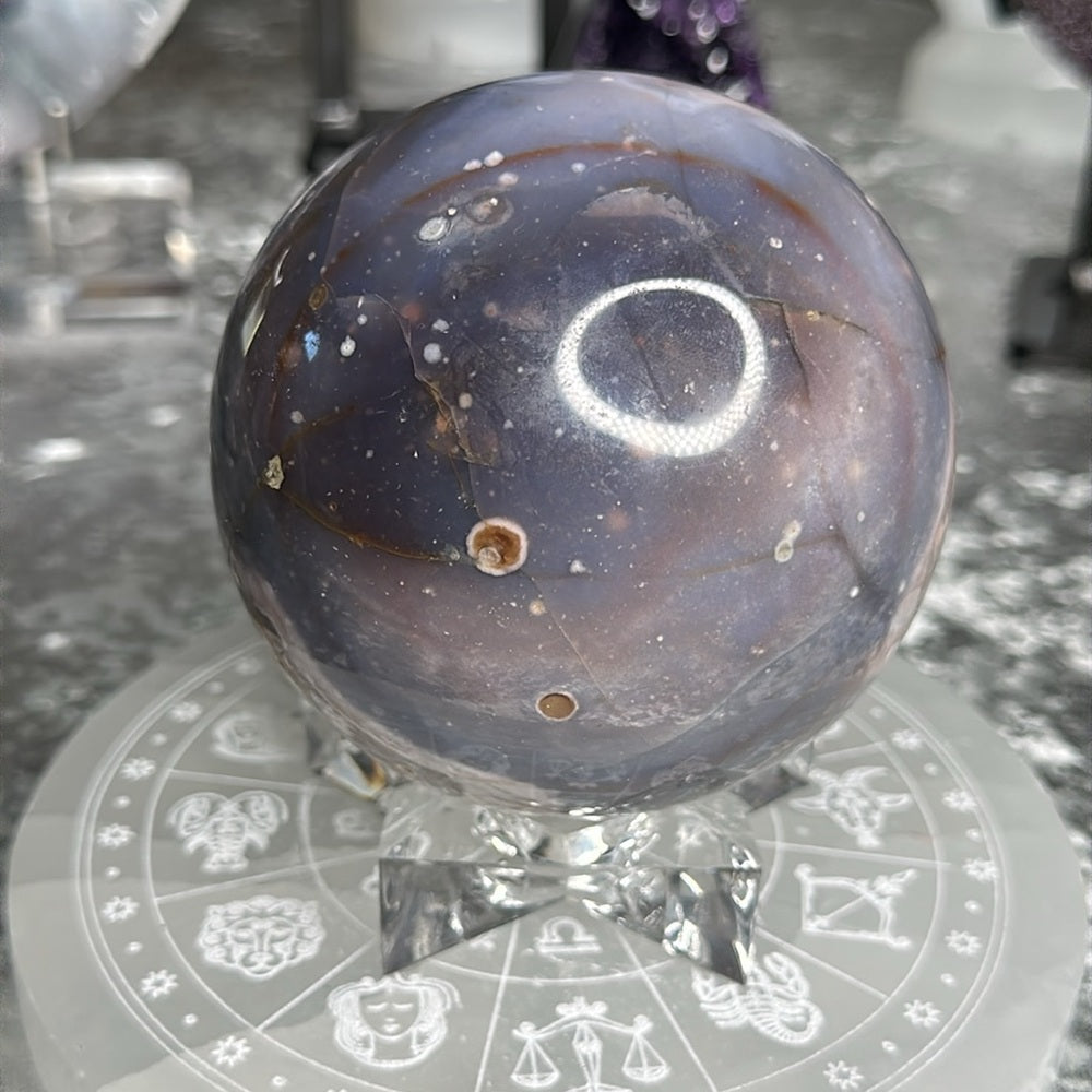 Violet Agate Sphere VAS02