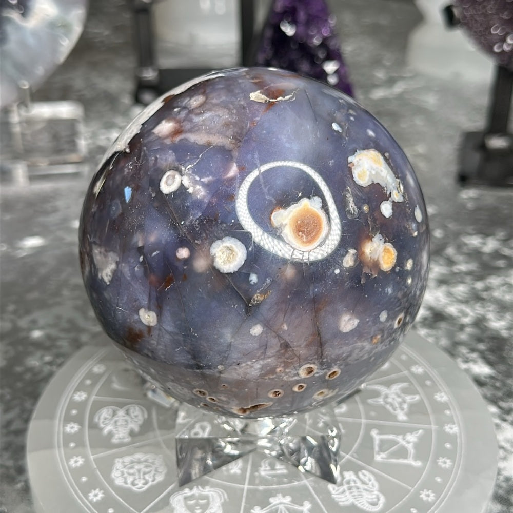 Violet Agate Sphere VAS01