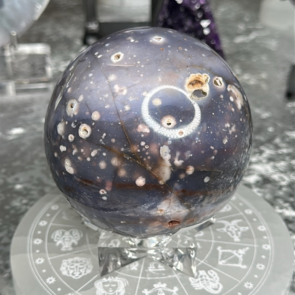 Violet Agate Sphere VAS01