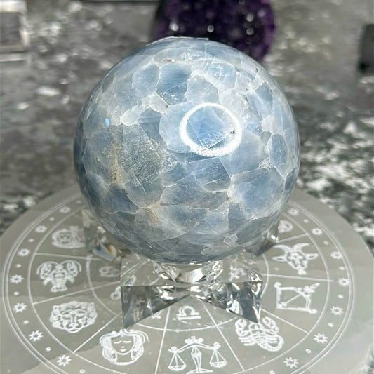 Blue Calcite Sphere BCA01