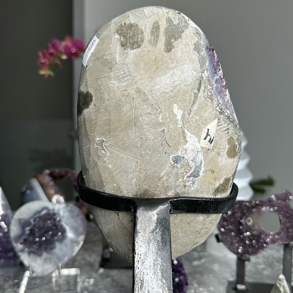 Super Galaxy Amethyst w/ Orange Calcite Statement Piece SGA07