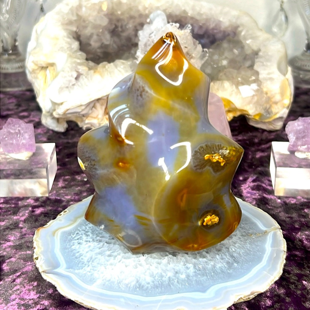 Pink Carnelian Flame - PCF01