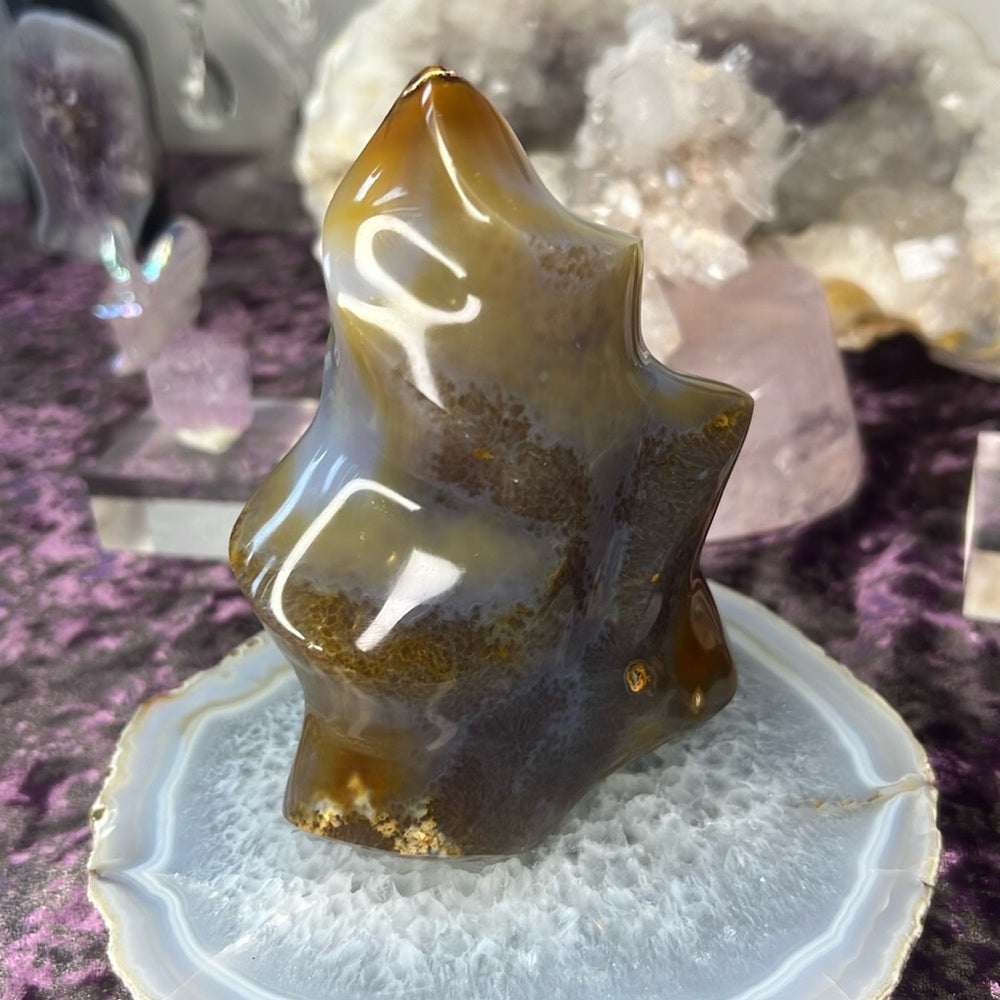 Pink Carnelian Flame - PCF01