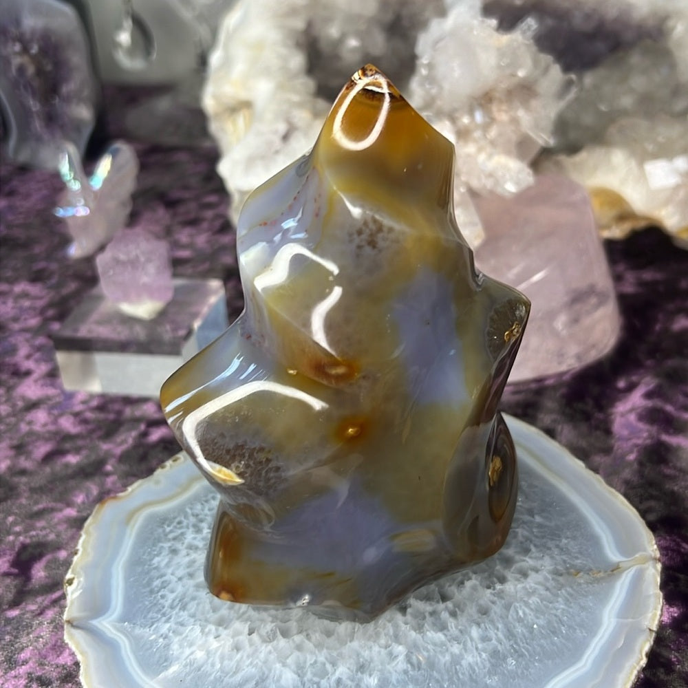 Pink Carnelian Flame - PCF01
