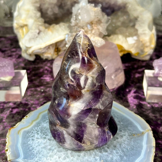 Amethyst Agate Flame - AAF01