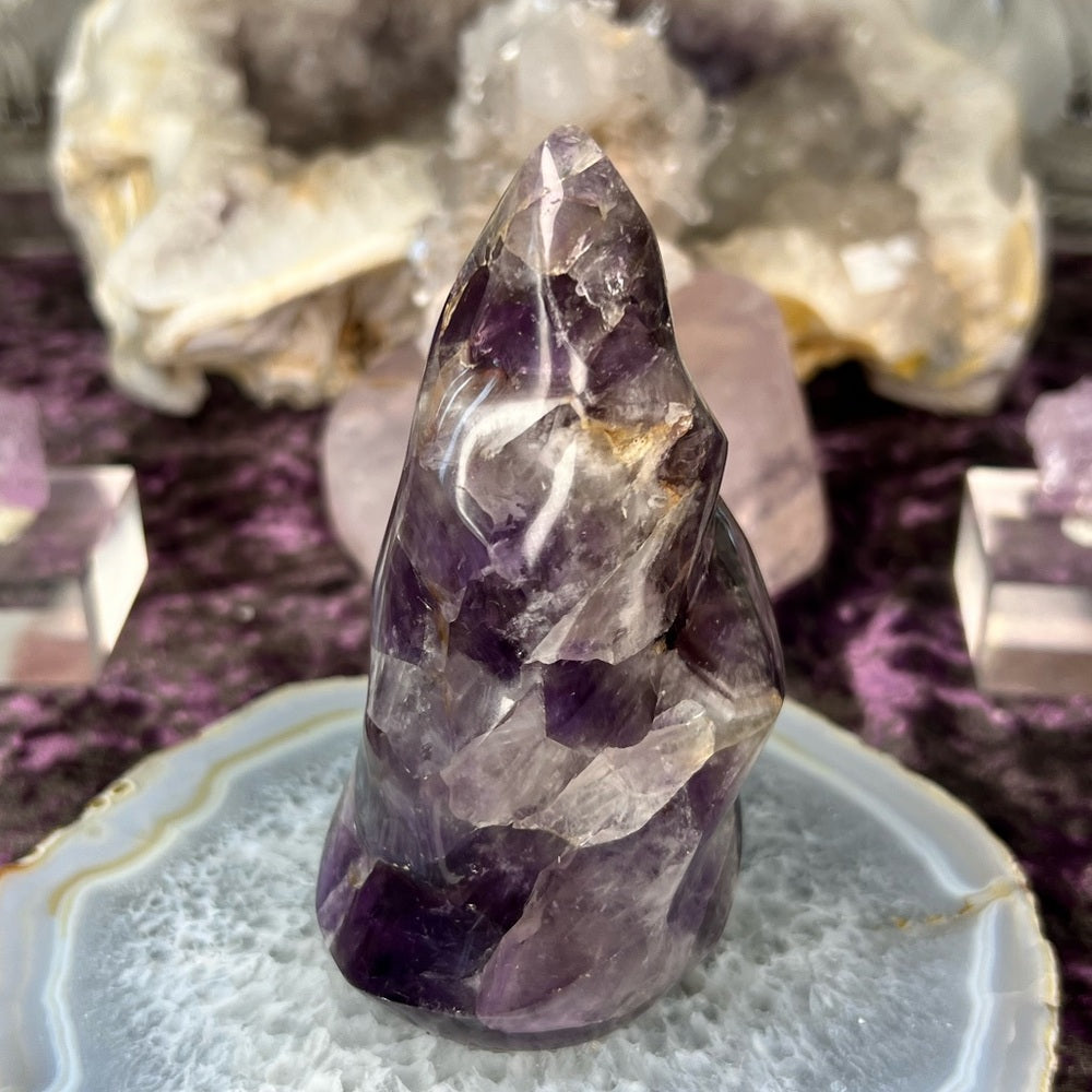 Amethyst Agate Flame - AAF01