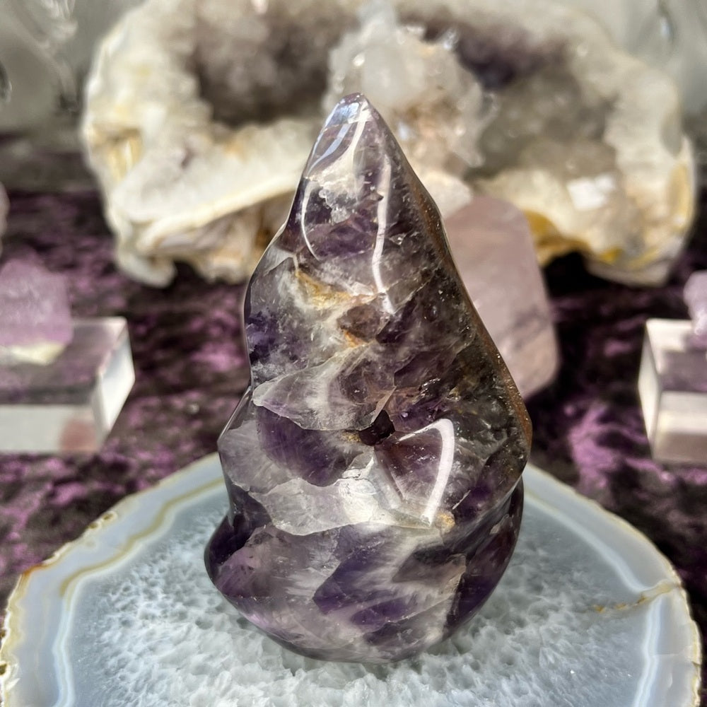 Amethyst Agate Flame - AAF01