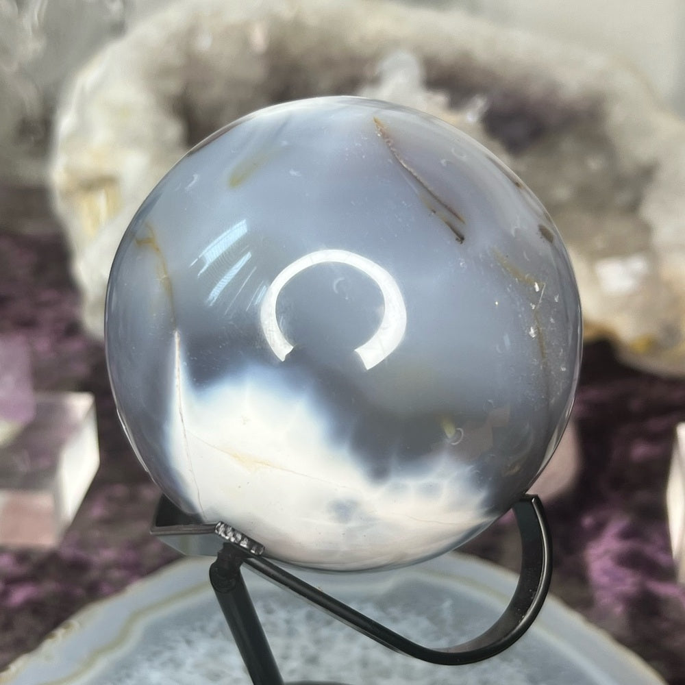 Druzy Orca Agate Sphere - DOS01