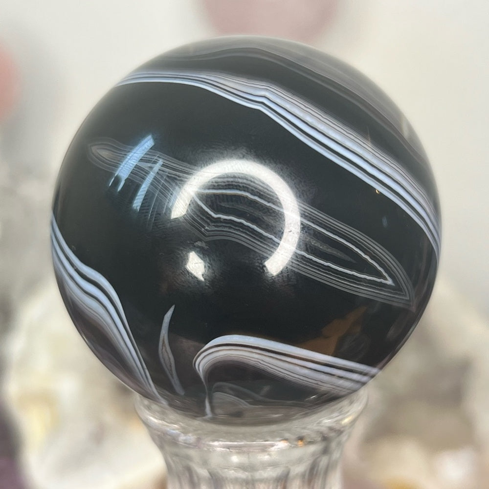 Black Sardonyx Sphere - DAS06