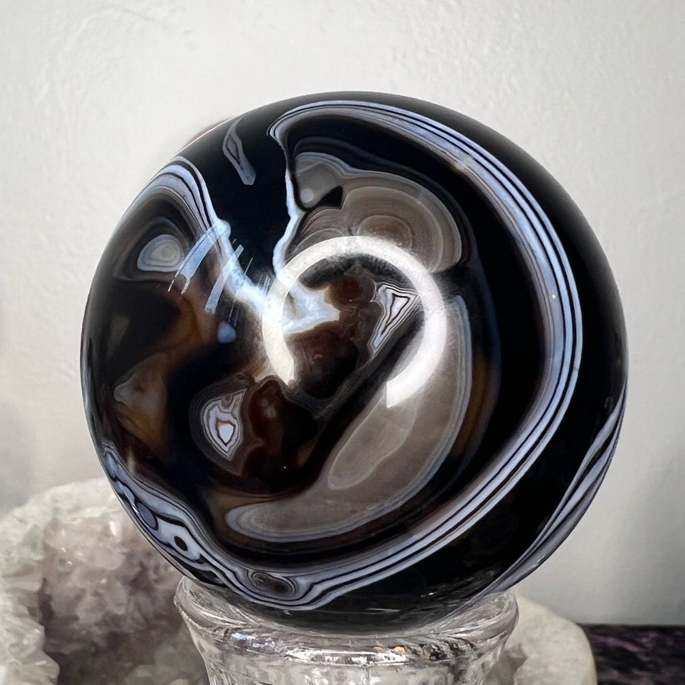 Black Sardonyx Sphere - DAS06