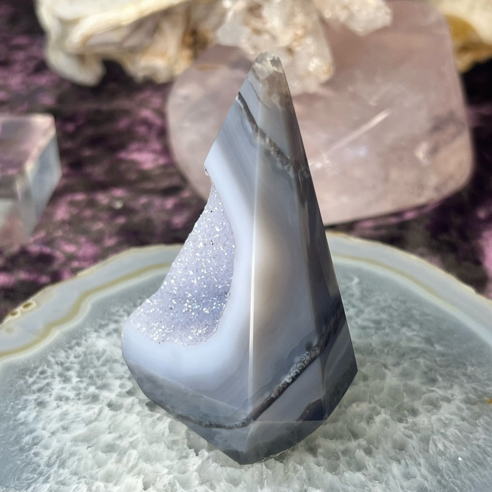 Druzy Amethyst Agate Diamond - DAD01