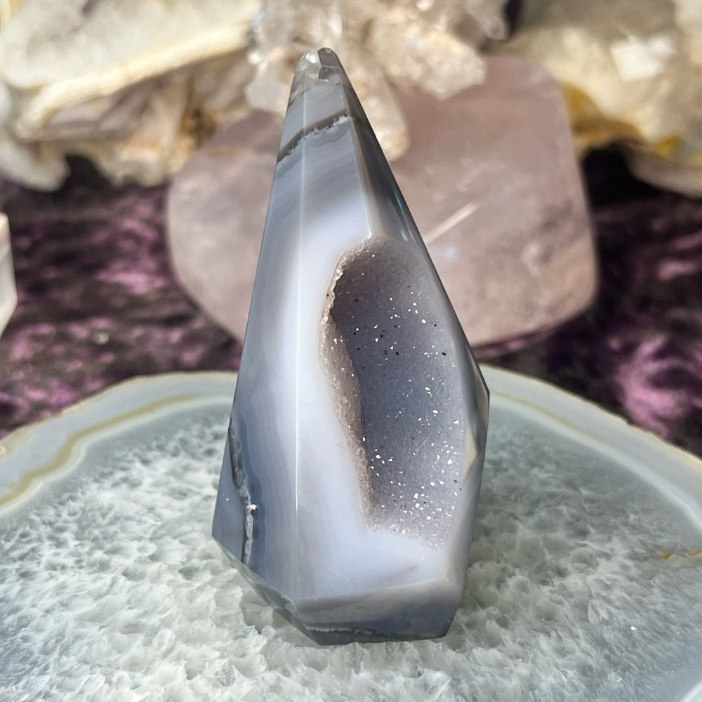 Druzy Amethyst Agate Diamond - DAD01