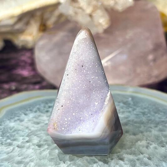 Druzy Amethyst Agate Diamond - DAD03