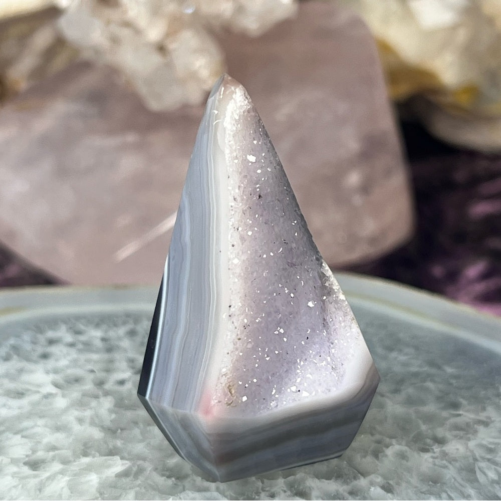 Druzy Amethyst Agate Diamond - DAD03