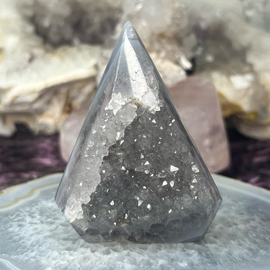 Druzy Amethyst Agate Diamond - DAD05