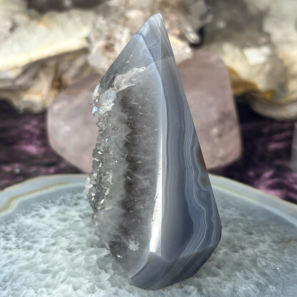 Druzy Amethyst Agate Diamond - DAD05