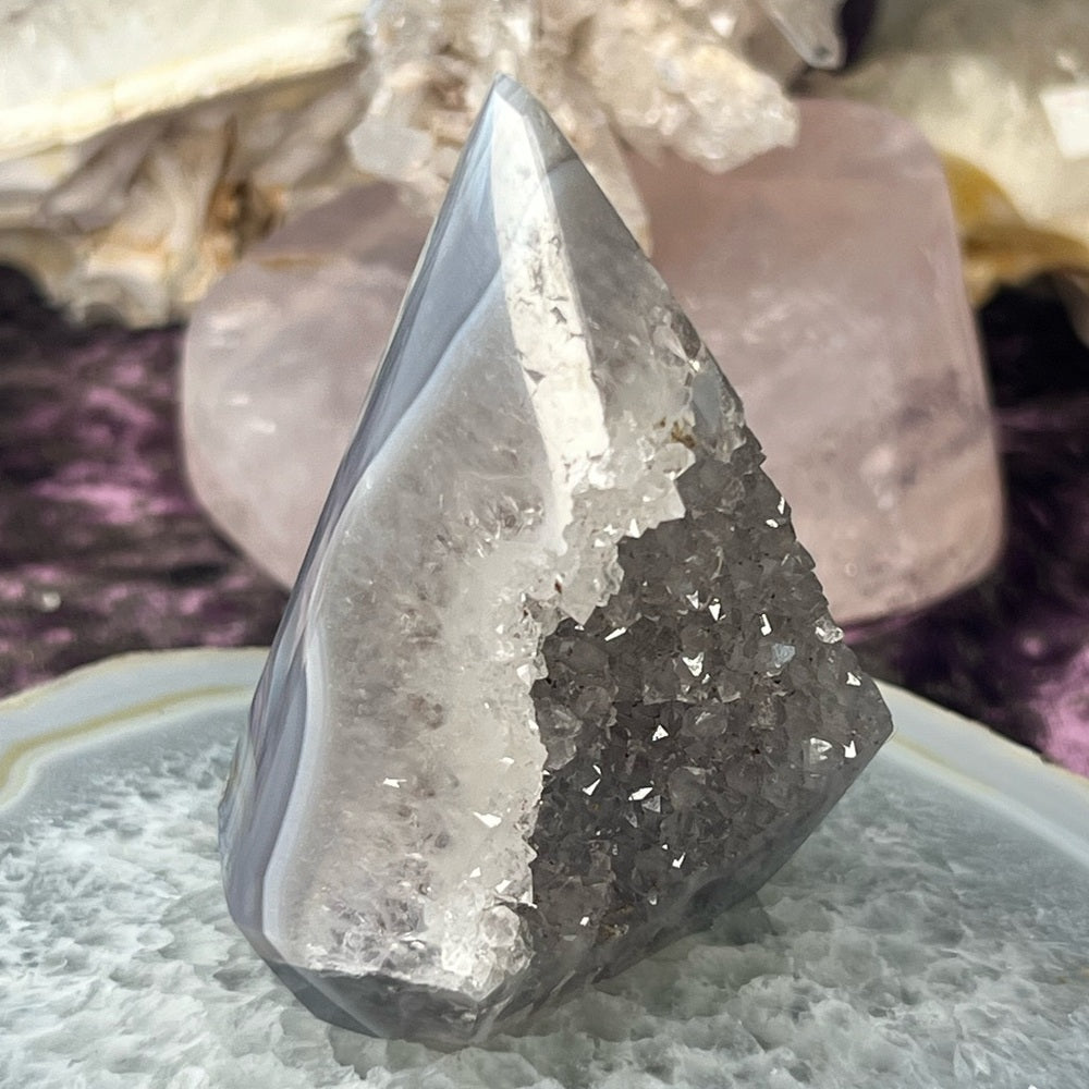 Druzy Amethyst Agate Diamond - DAD05