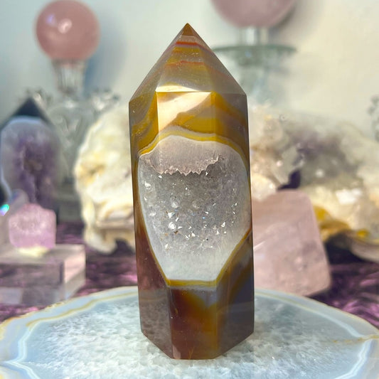 Agate Druzy Tower - ADZ01
