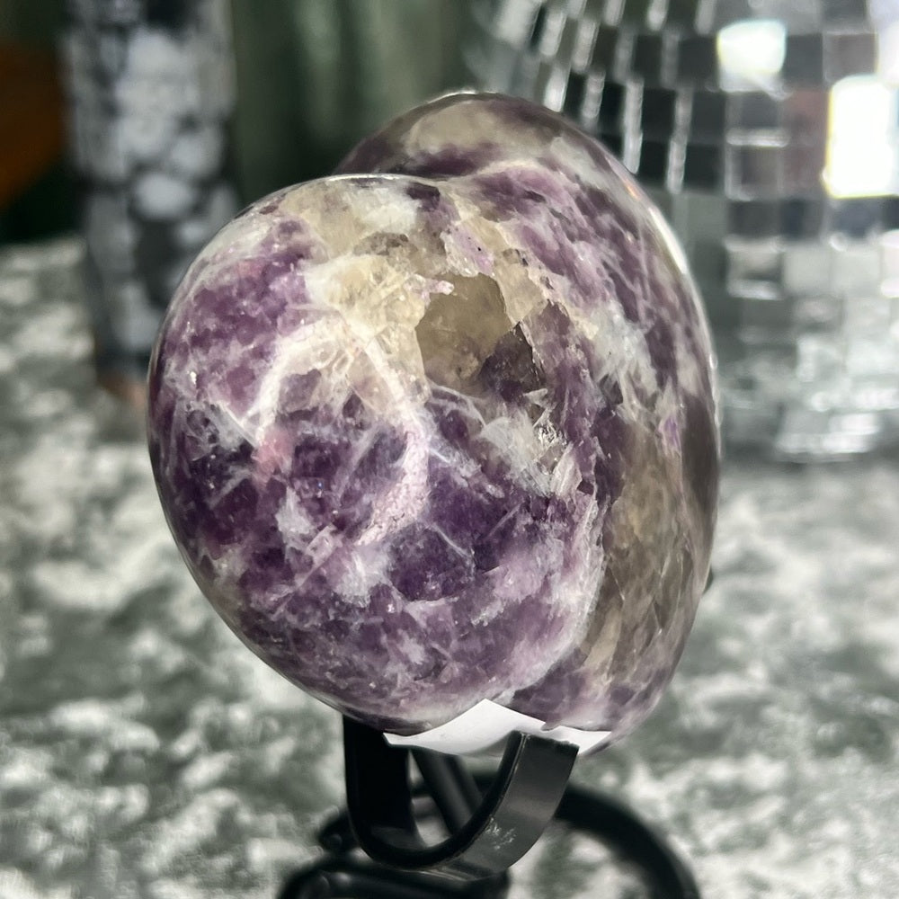 Lepidolite Heart - LDH01