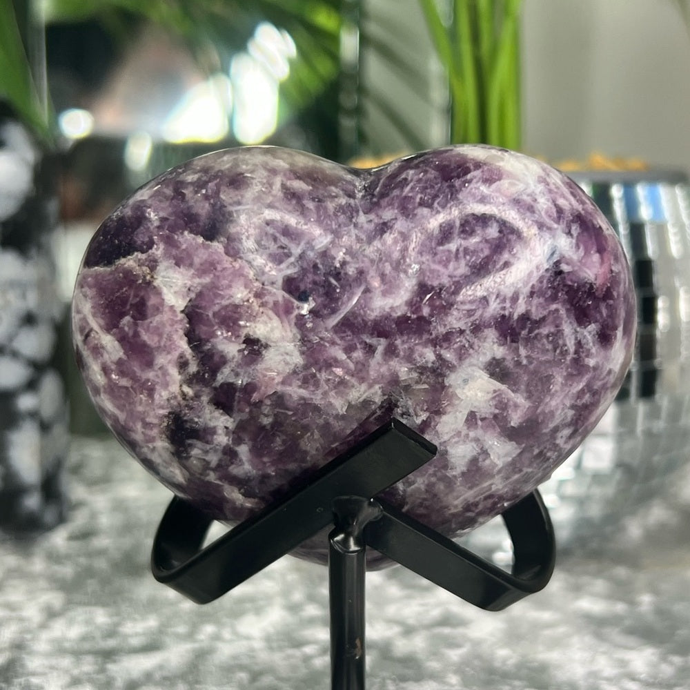Lepidolite Heart - LDH01