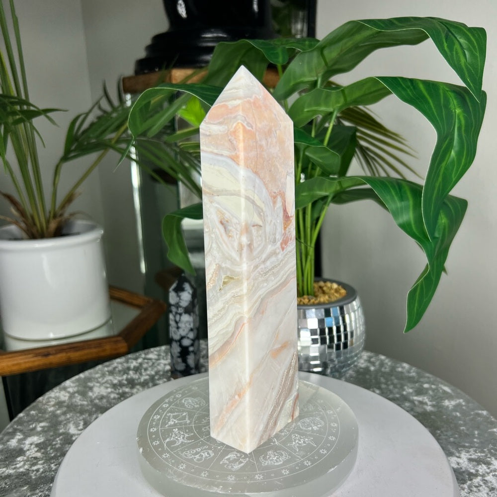 Crazy Lace Agate Tower - CLT01