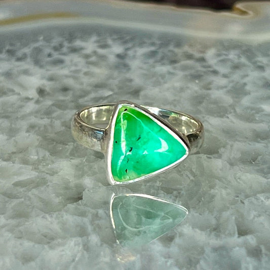 Chrysophrase Ring from Australia- CPR02