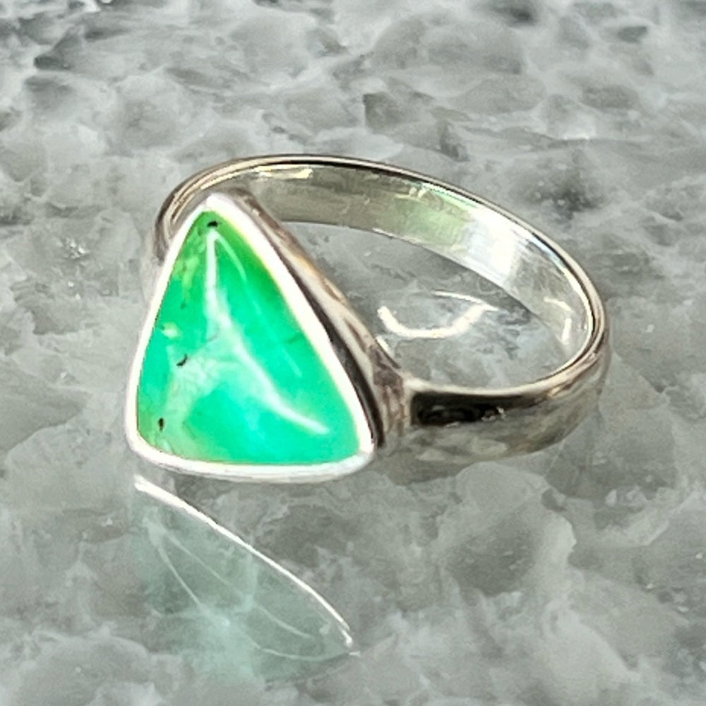 Chrysophrase Ring from Australia- CPR02