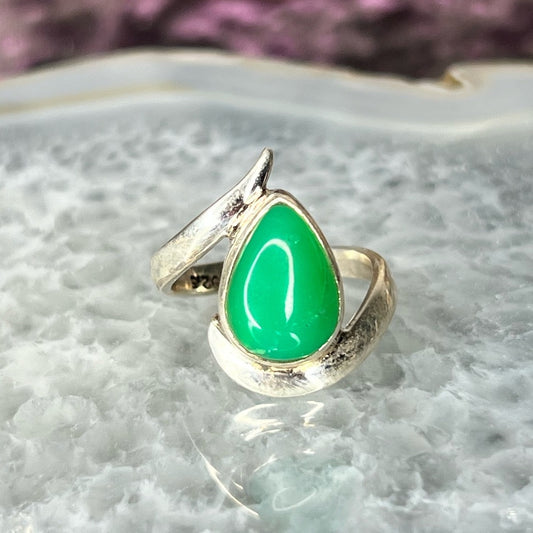 Chrysophrase Ring from Australia- CPR04