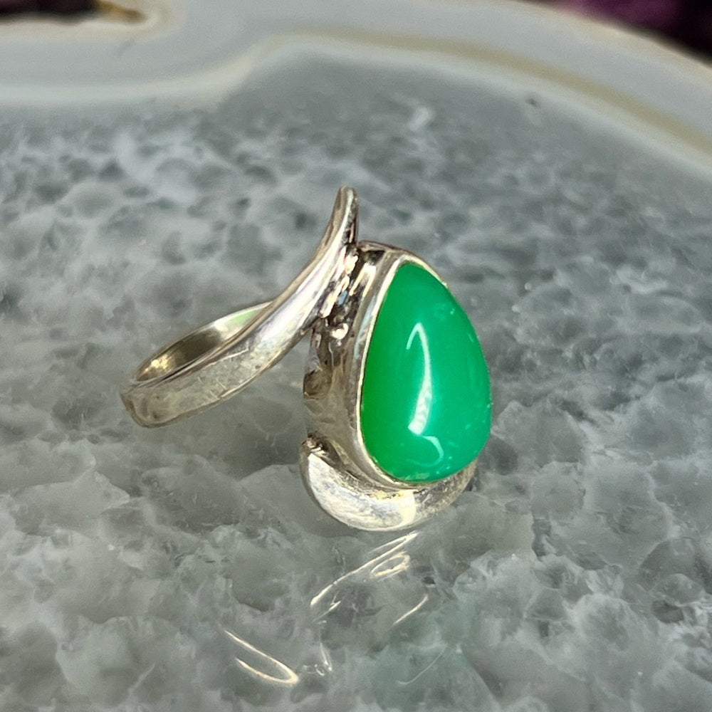 Chrysophrase Ring from Australia- CPR04